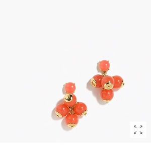 J. Crew Cluster Earrings- pale pink